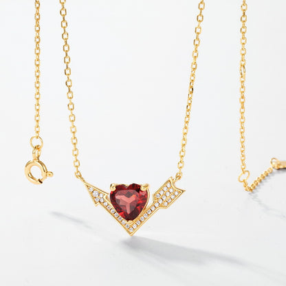 Aria Garnet Necklace