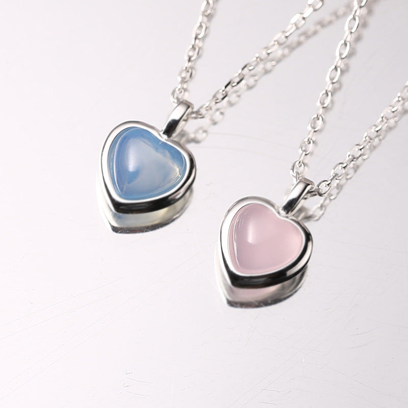 Clara Cat’s Eye Heart Necklace
