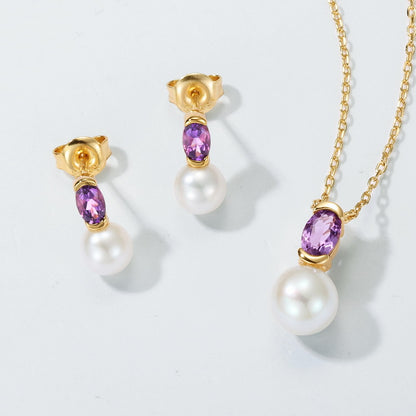 Honora Amethyst Pearl Necklace