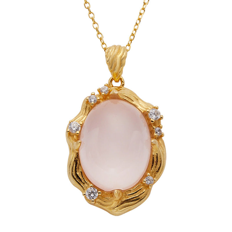 Rosé Aura Rose Quartz Necklace
