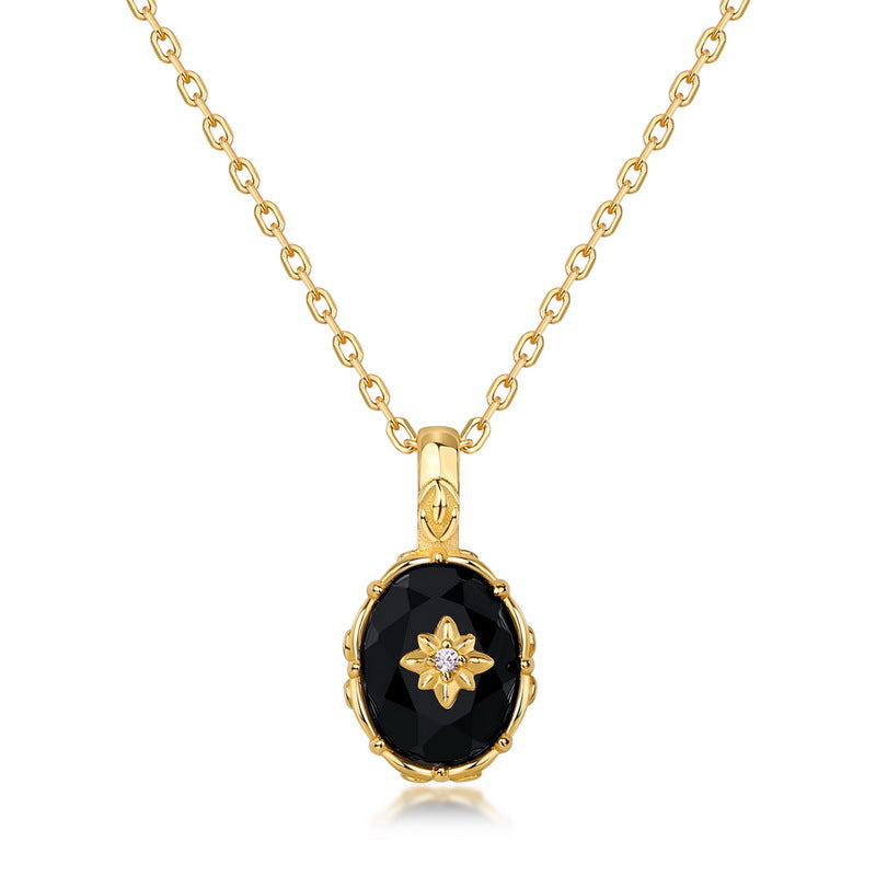 Thea Black Onyx Necklace