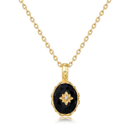 Thea Black Onyx Necklace