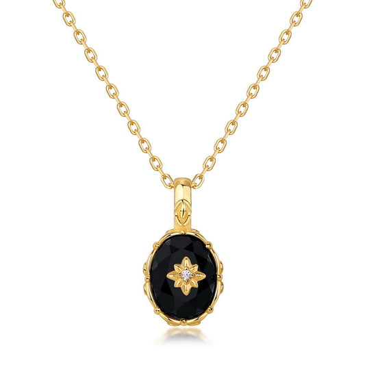 Thea Black Onyx Necklace