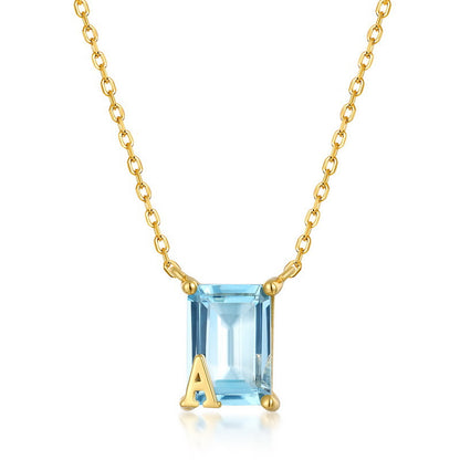Clara Topaz Geometric Necklace