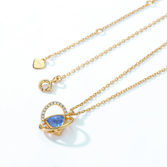 Azure Heart Necklace