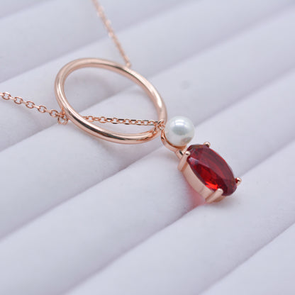 Emmelina Ruby Necklace