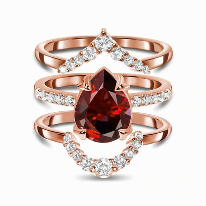 Mariabella Ruby Match Rings