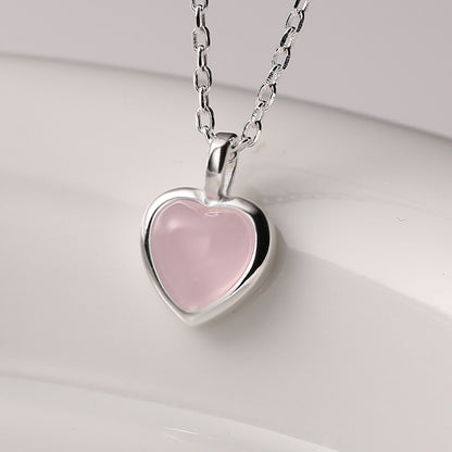 Clara Cat’s Eye Heart Necklace