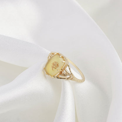 Citrine & Mother-of-Pearl Bloom Ring