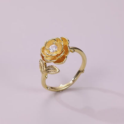 Twelve Flower Deity Ring – Camellia (November)