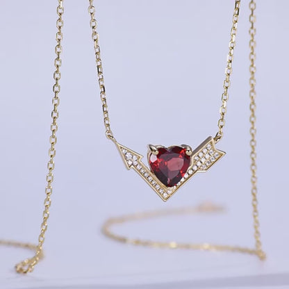 Aria Garnet Necklace