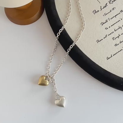 Cathy Gold and Silver Two-Tone Necklace