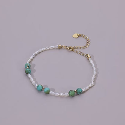 Valentina Pearl Turquoise Bracelet