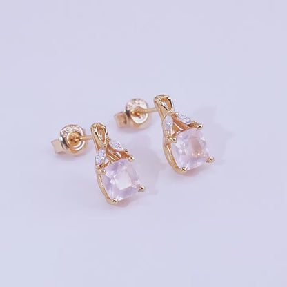 Amoret Rose-Quartz Earrings