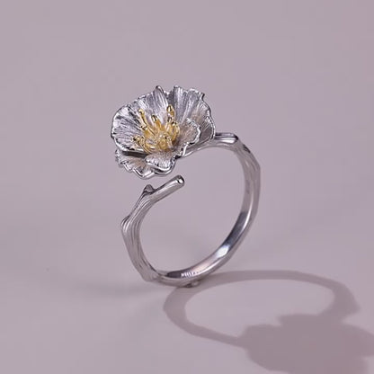 Twelve Flower Deity Ring – Hibiscus (October)