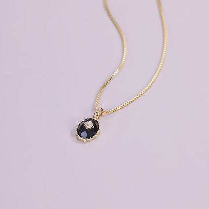 Thea Black Onyx Necklace